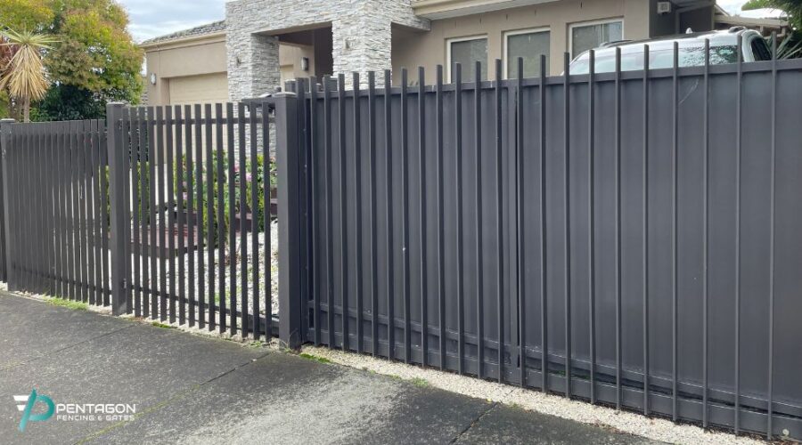 Aluminium Vertical Blade fencing installed by Pentagon Fencing & Gates in Melbourne