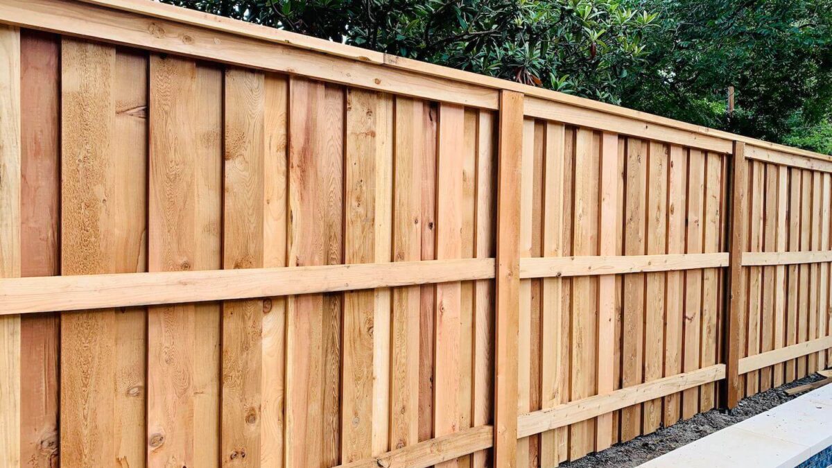 Board-on-Board timber Fence