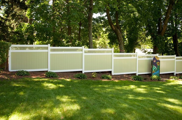 sage green pvc fencing