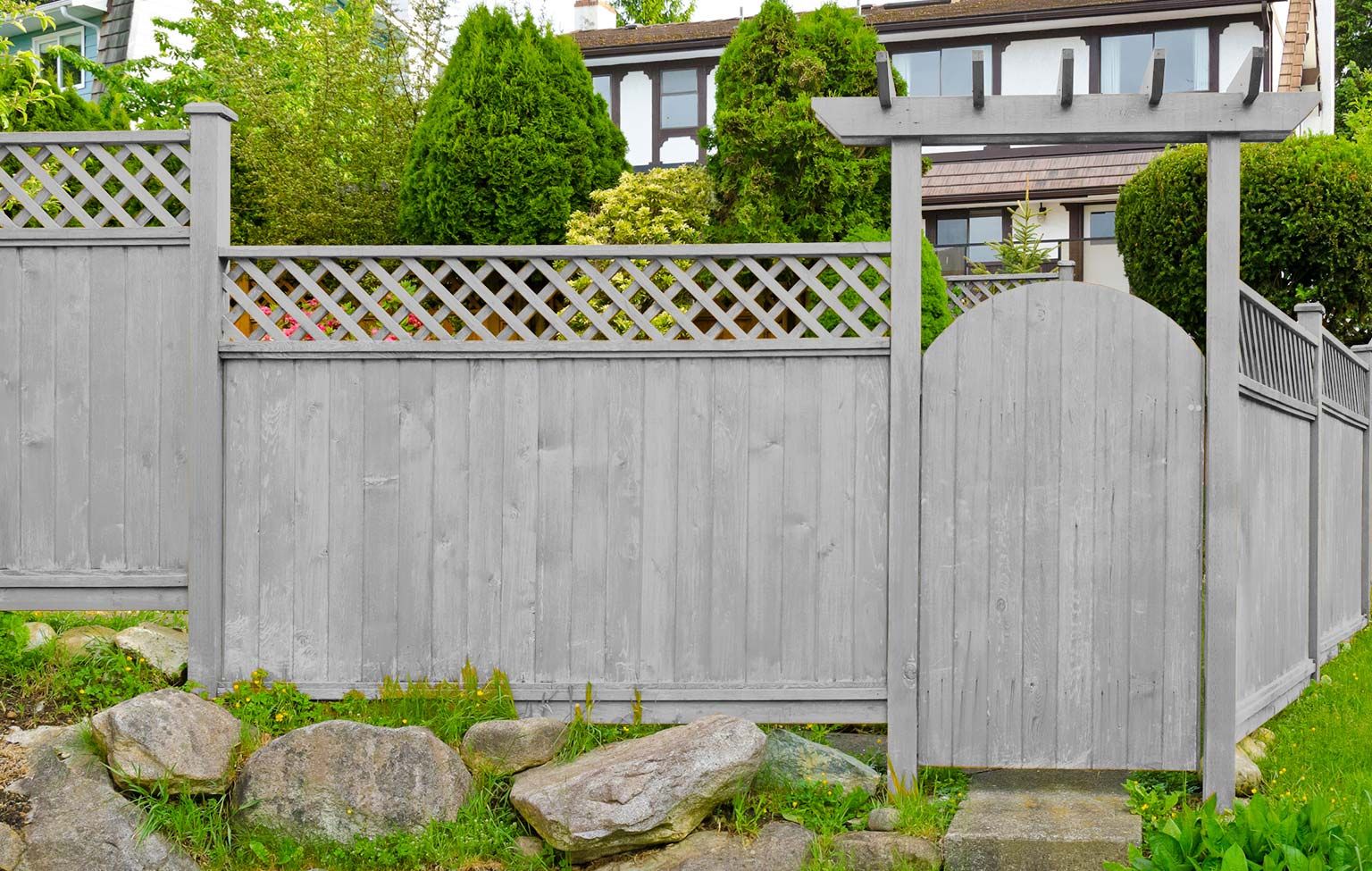 Light Smokey Gray Timber Fencing & Gates