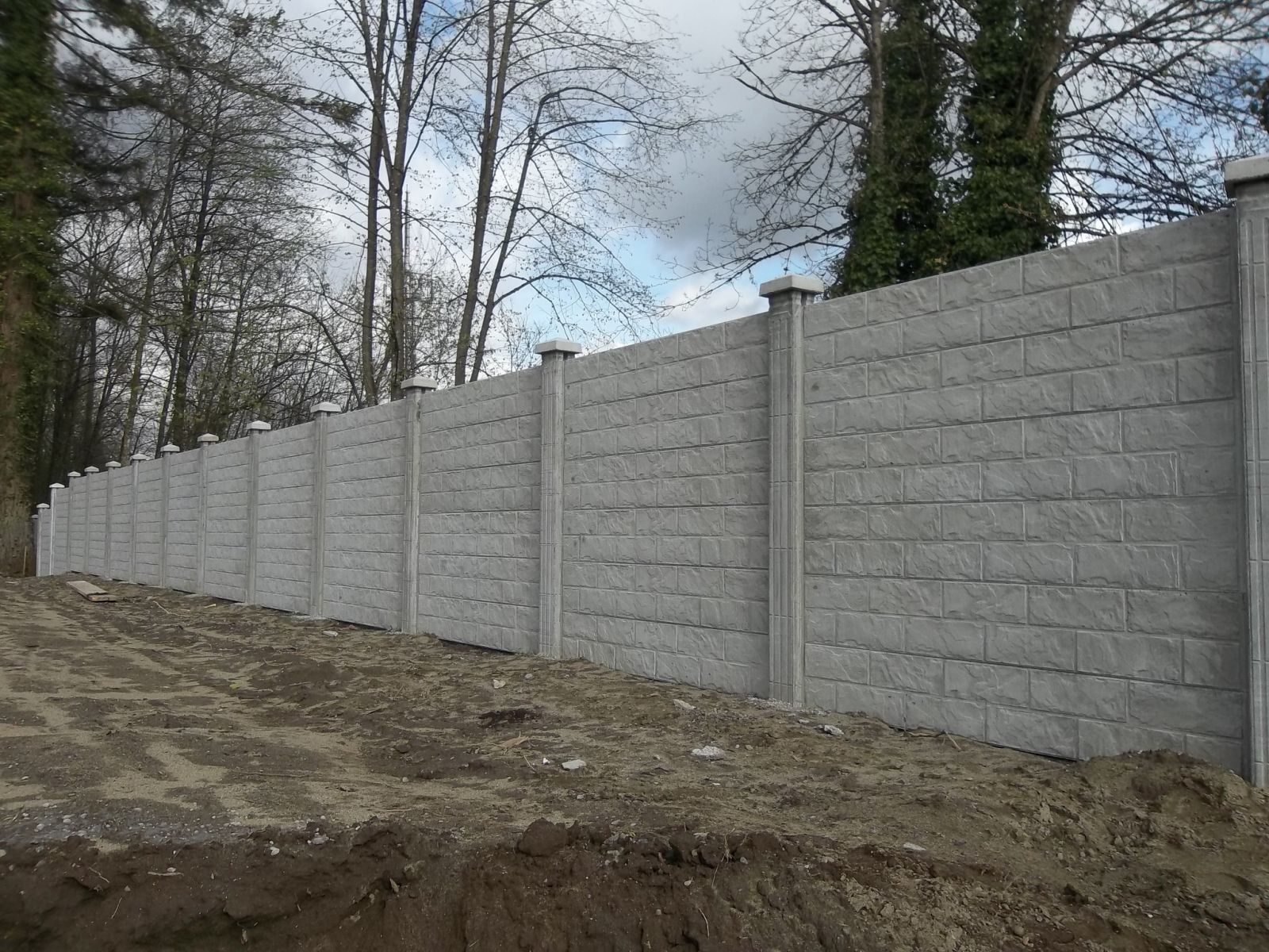 Concrete Fencing - Masonry fences offer exceptional noise reduction