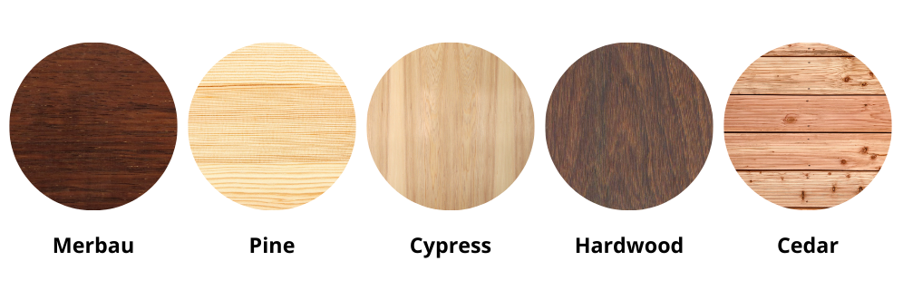 types of timber for fence