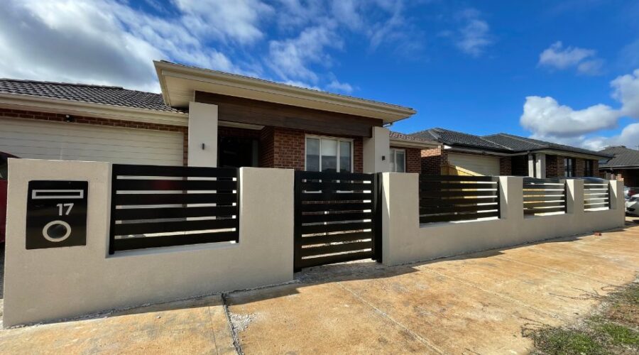 Aluminium slat fencing in Melbourne - Brick fencing in Melbourne - best fencing contractor near me