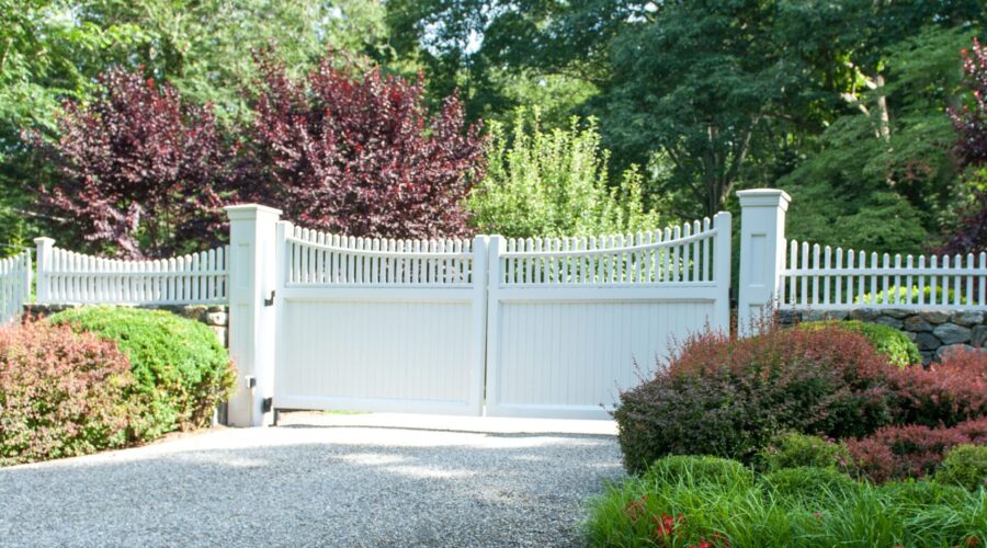 Vinyl Double Swing Gates