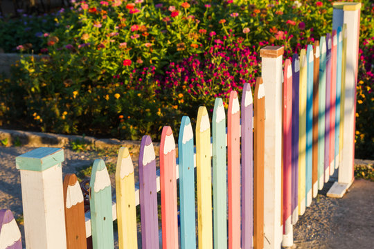 Colorful Picket Fence