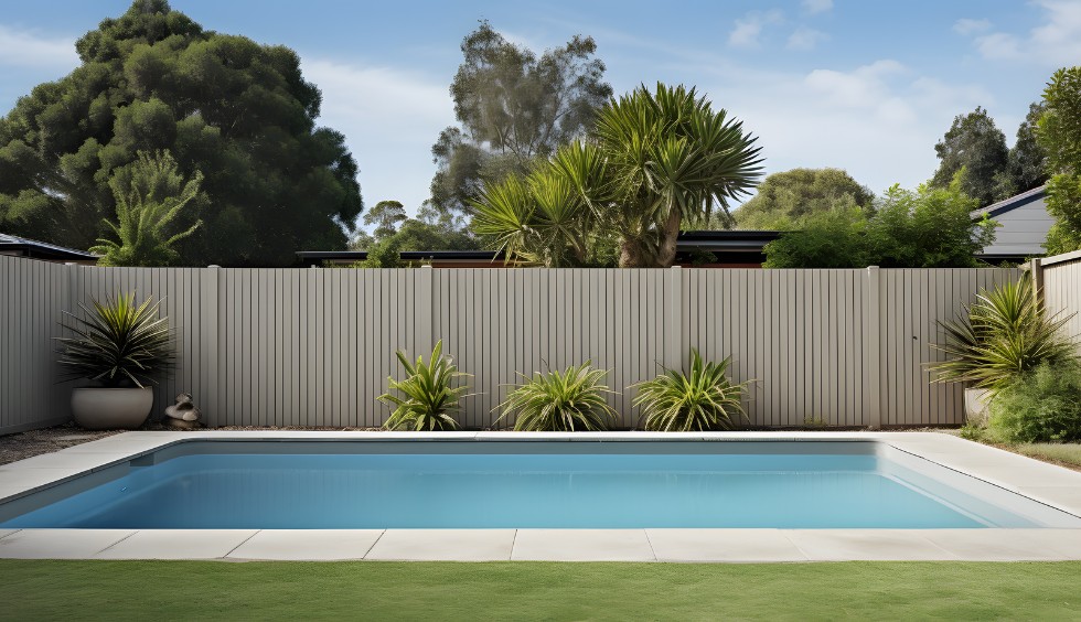 Compliant aluminium pool fence installed in Balwyn North - Classic Vertical Picket Design - aluminium pool fencing