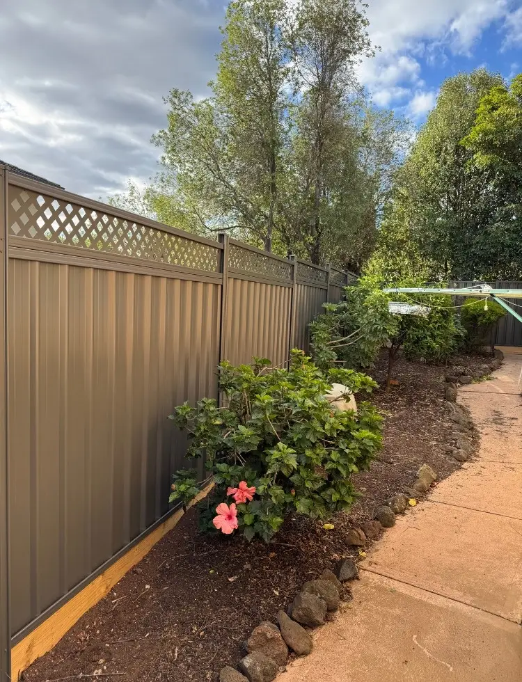 colorbond fencing installed by pentagon in Melbourne