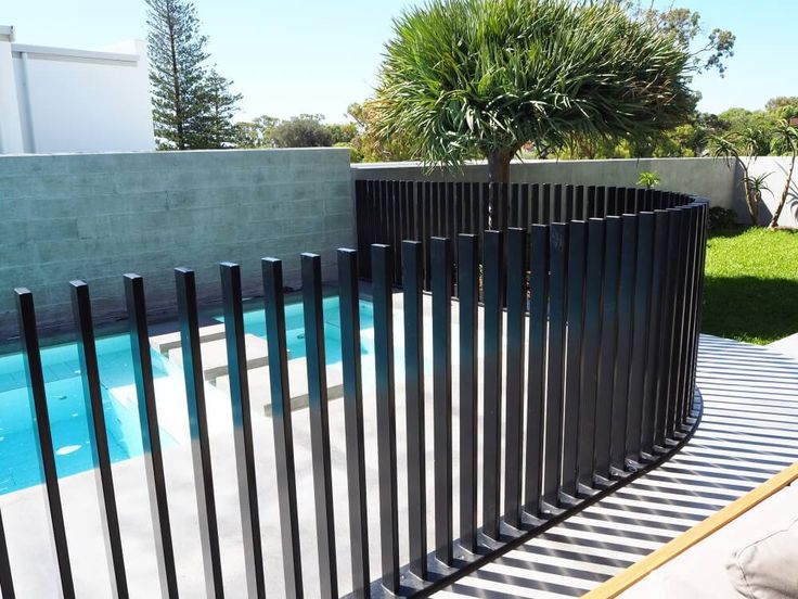 Modern Aluminium Vertical Blade Profiles - aluminium pool fencing styles