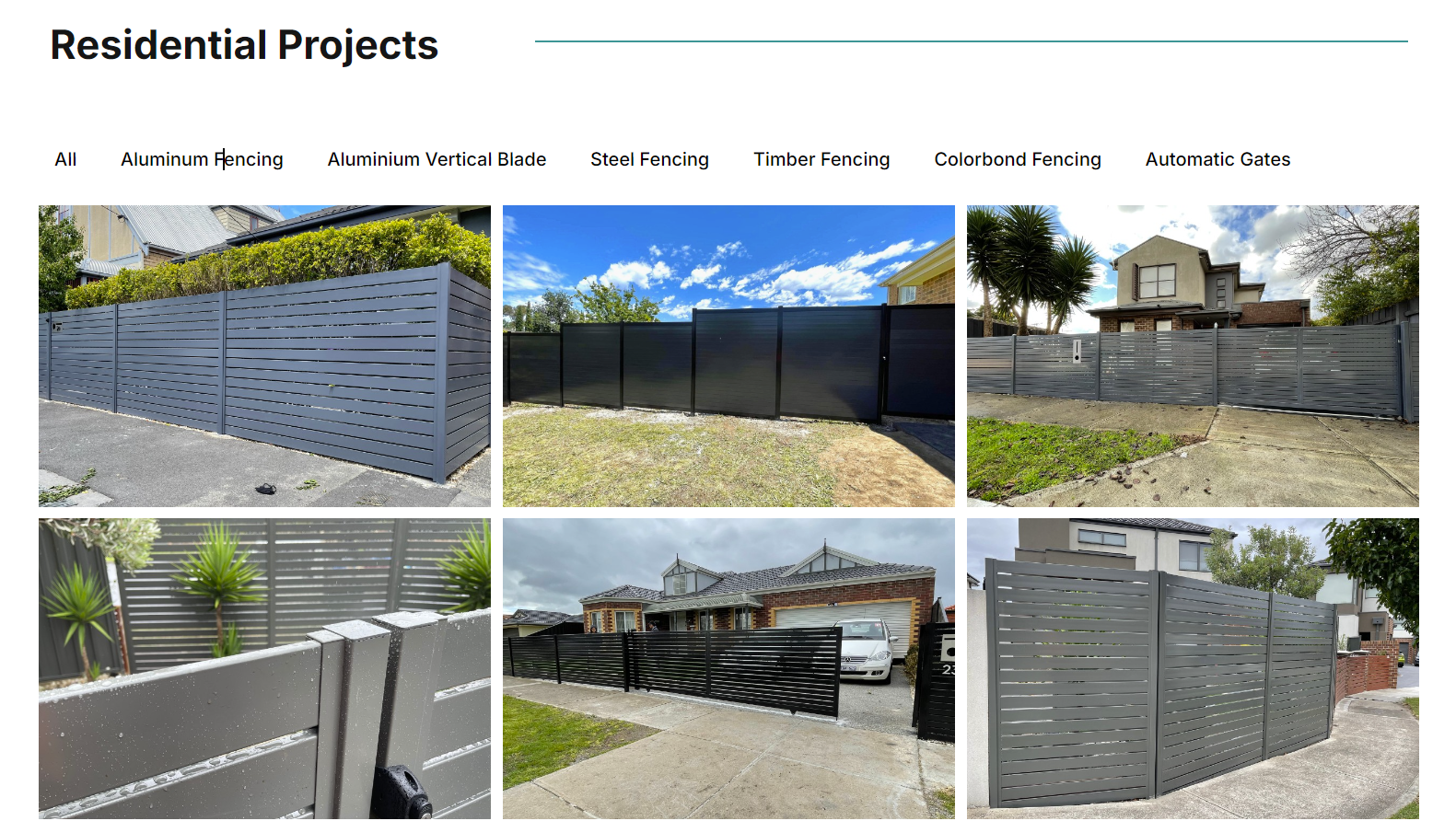 Pentagon’s Recent Aluminium Slat Fencing Projects in Melbourne
