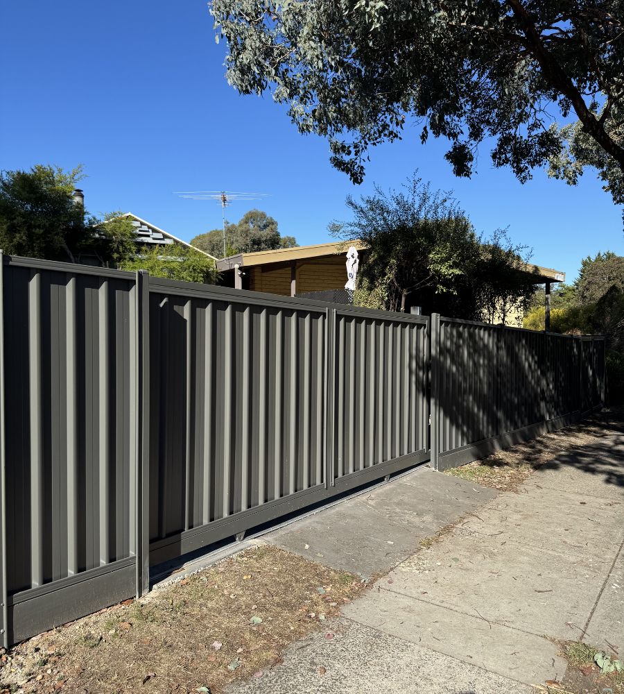 colorbond sliding gate