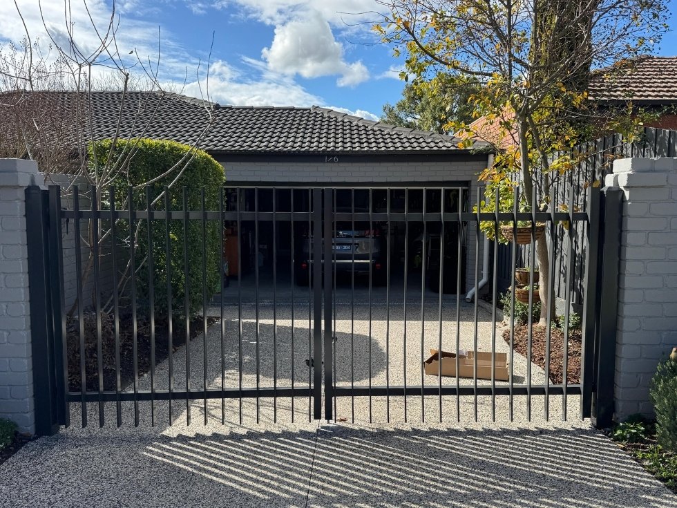 swing gate installation in vic melbourne by Pentagon Fencing & Gates