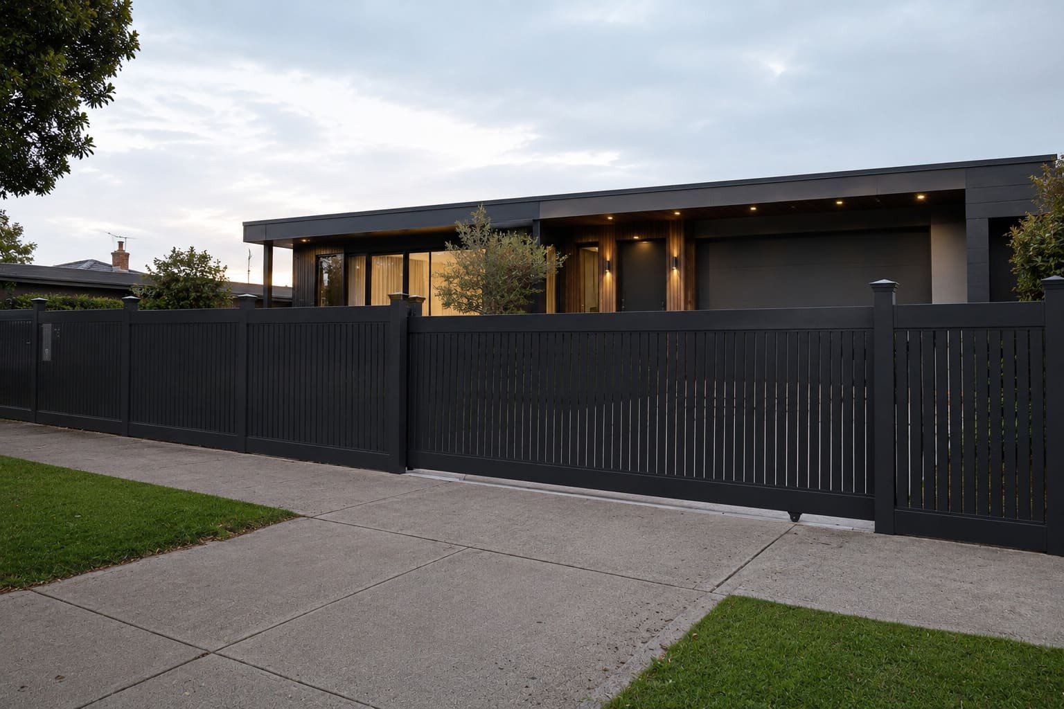 Aluminium Fencing Melbourne: Slat, Blade, Batten, Picket and Front Fence Options 6 commercial aluminium fencing melbourne