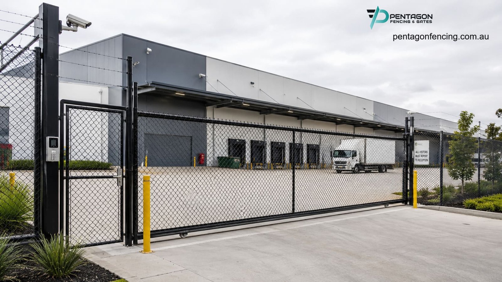 industrial warehouses security fencing
