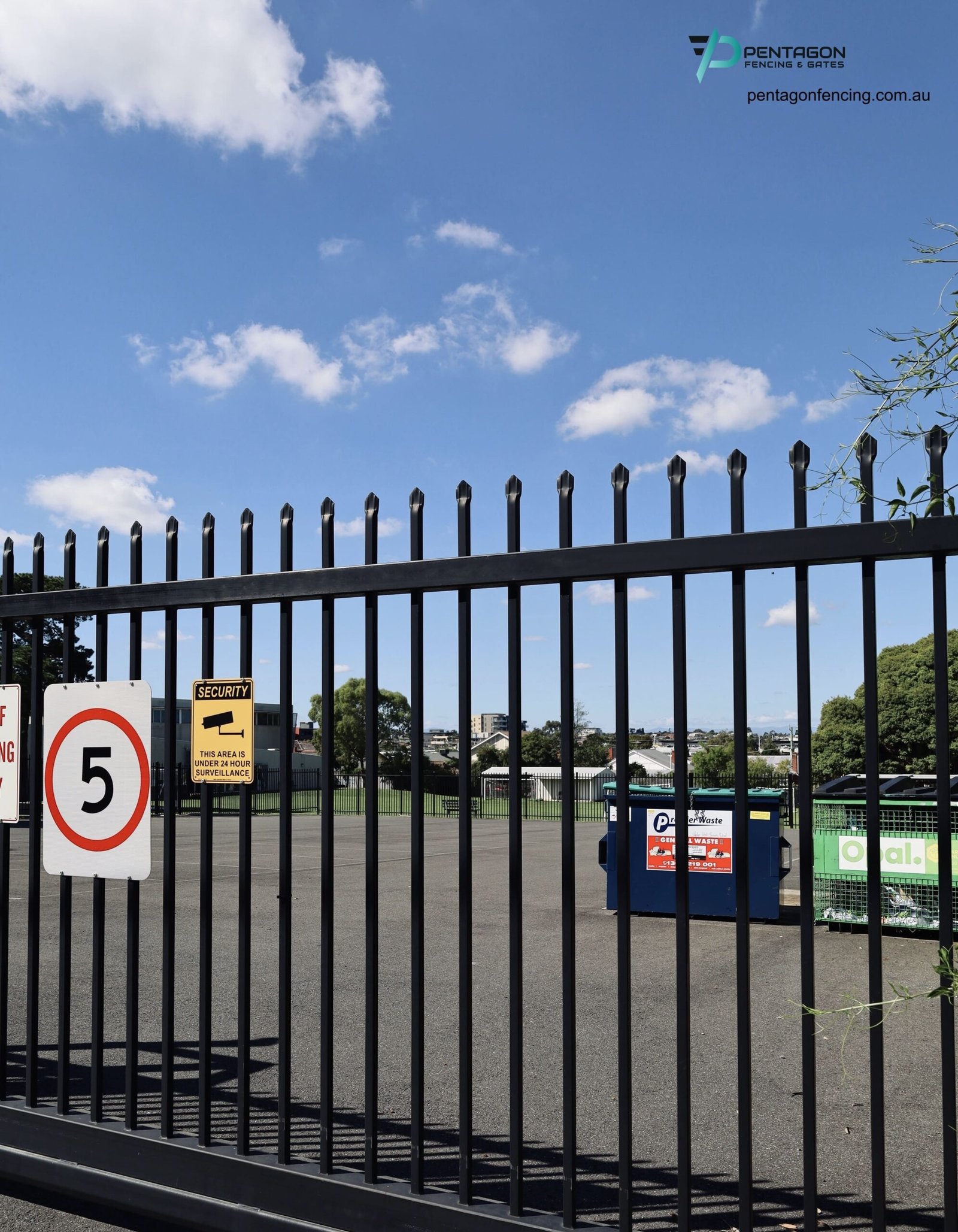 Palisade Steel Fencing Melbourne: Pressed Spear Top Security for Industrial and Commercial Sites 2 palisade steel fencing bundoora vic melbourne